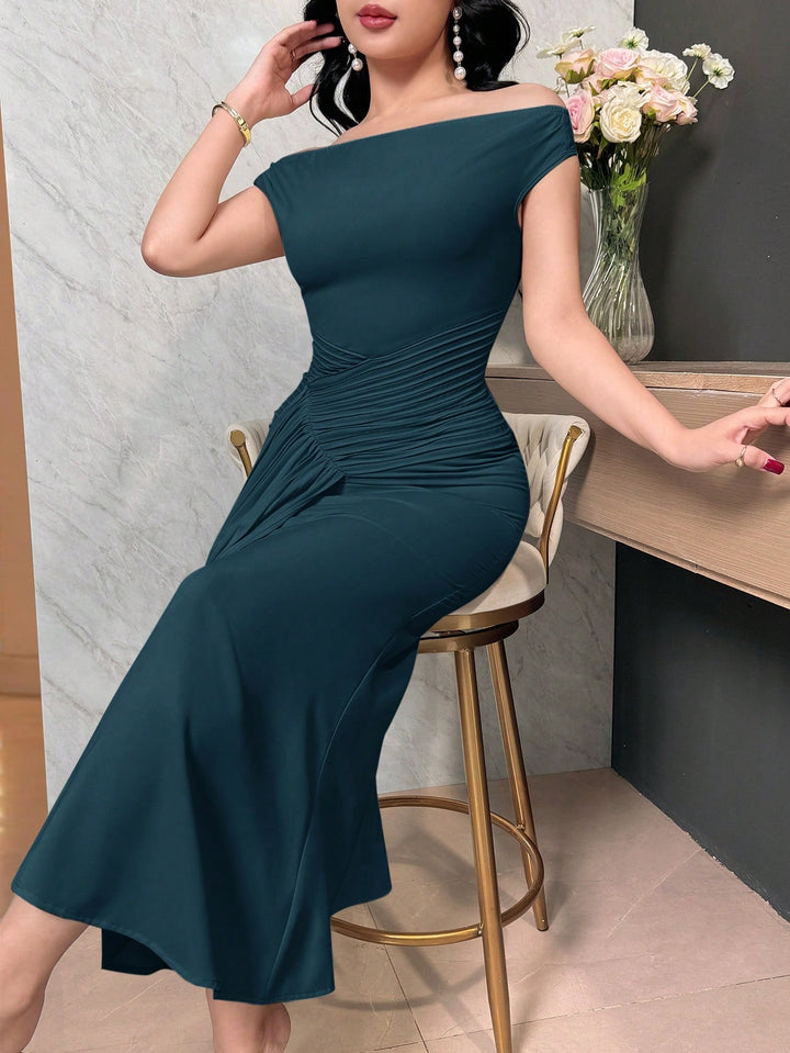 Rochie midi SHEIN, albastru
