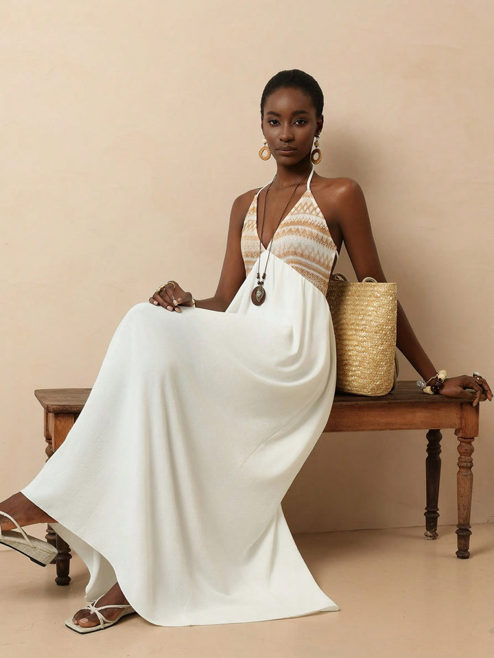 Rochie maxi SHEIN, kaki
