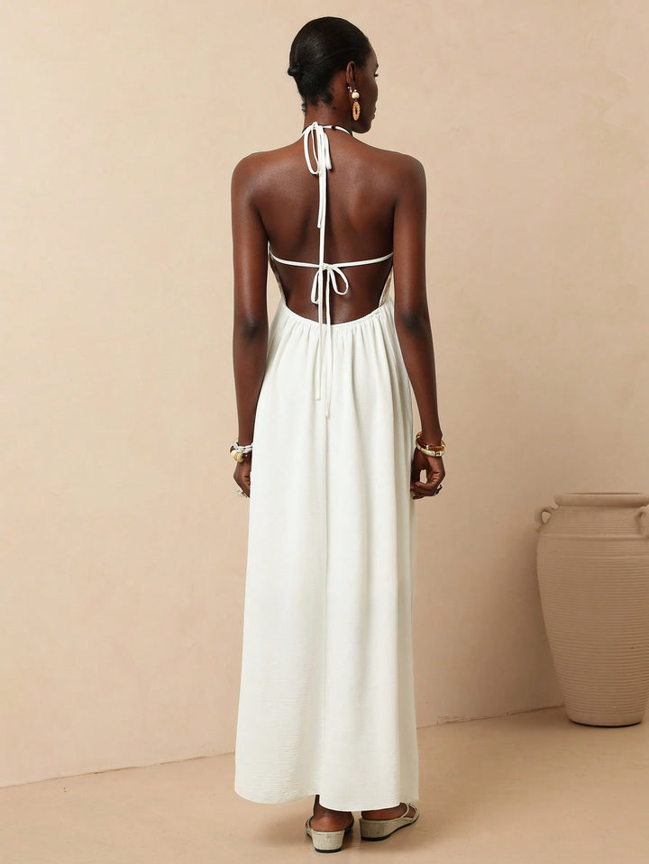 Rochie maxi SHEIN, kaki