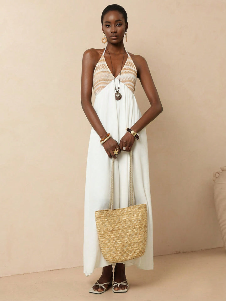 Rochie maxi SHEIN, kaki