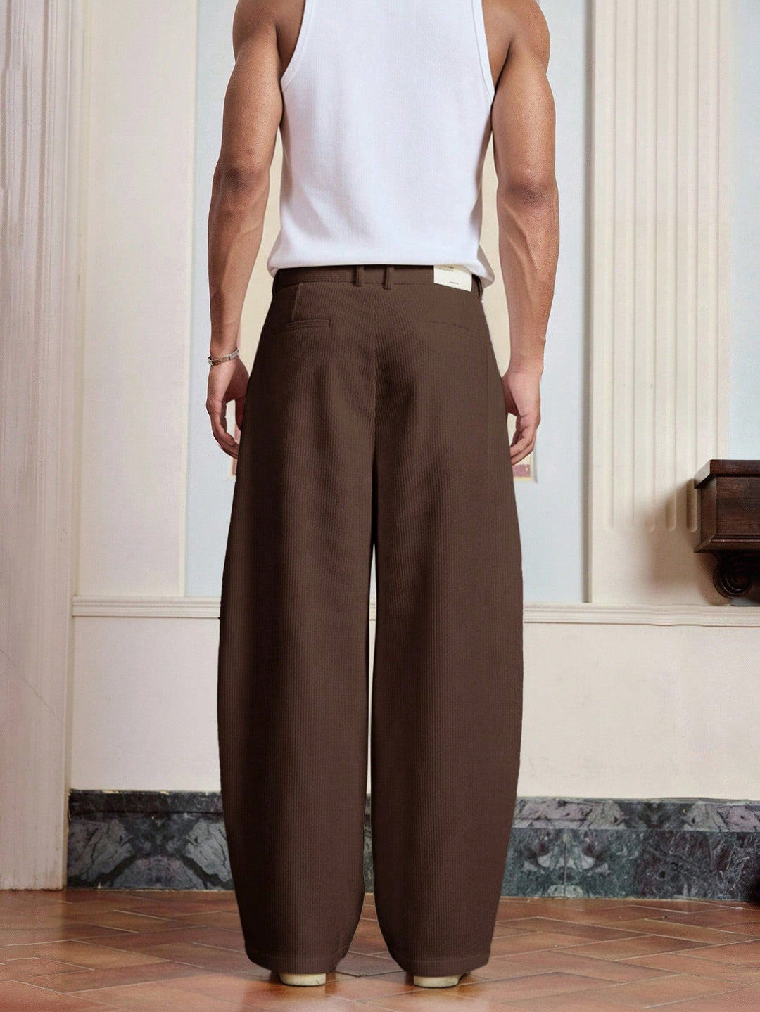 Pantalon SHEIN, maro