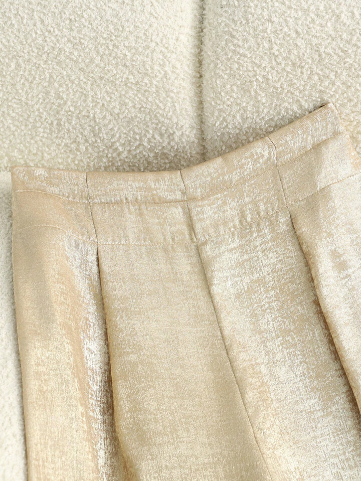 Pantaloni SHEIN, auriu