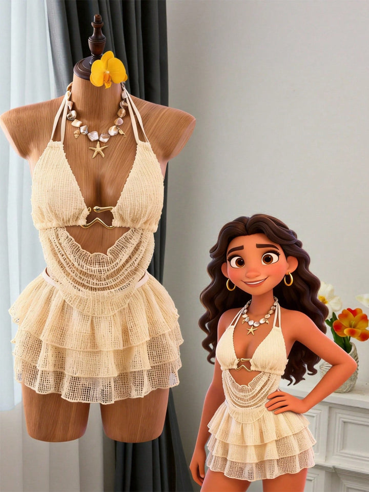 Costum de baie SHEIN, bej
