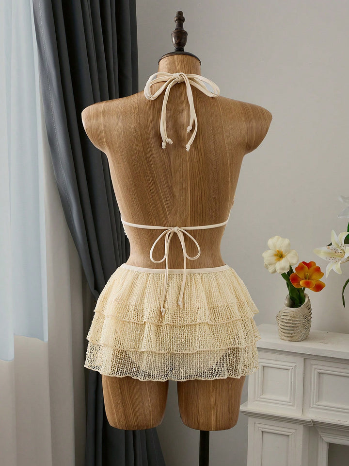 Costum de baie SHEIN, bej