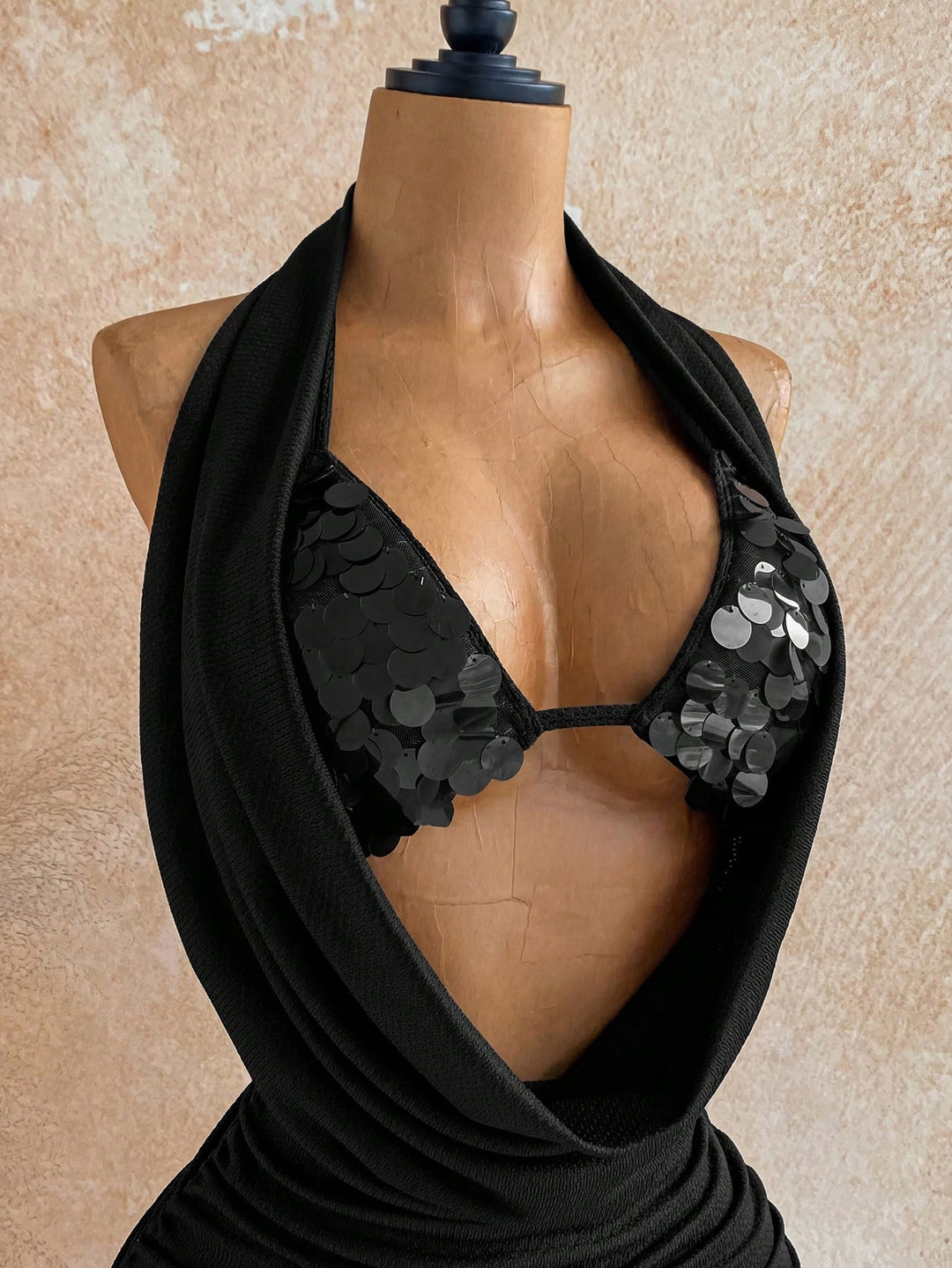 SHEIN mini ruha, fekete