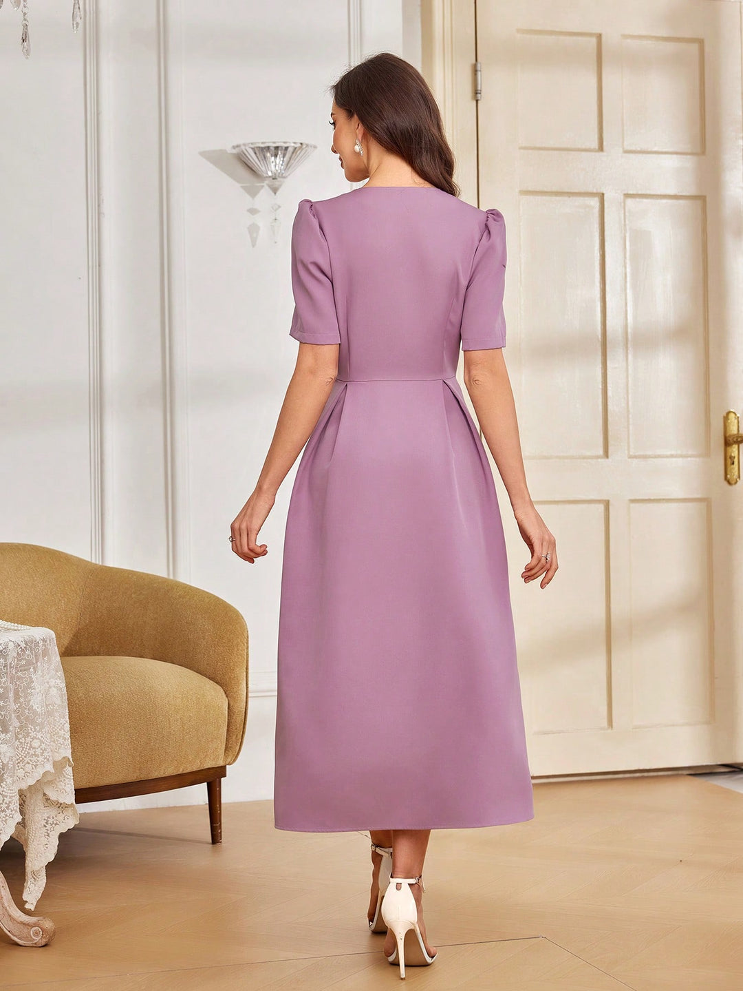 Rochie midi SHEIN, mov