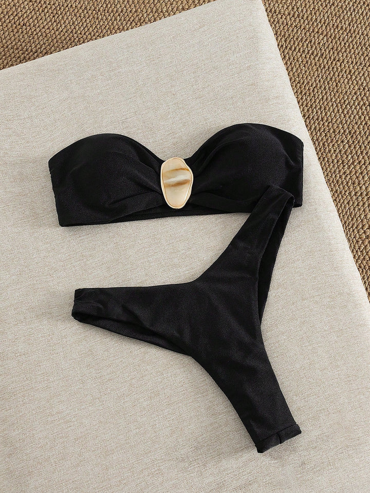 Set bikini SHEIN, negru