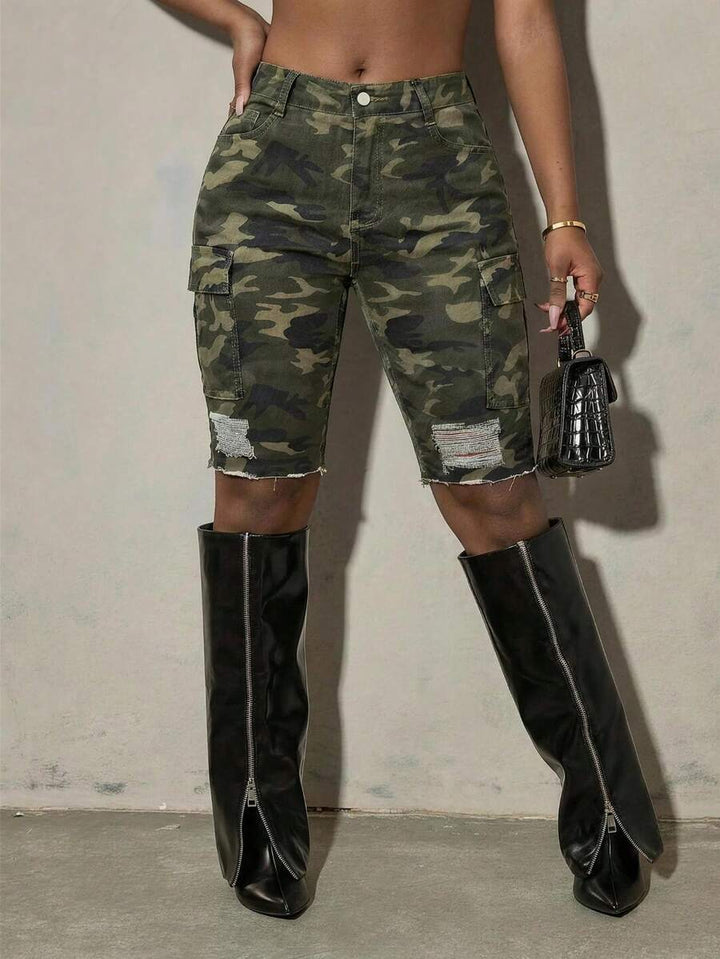 Pantaloni scurți SHEIN, verde