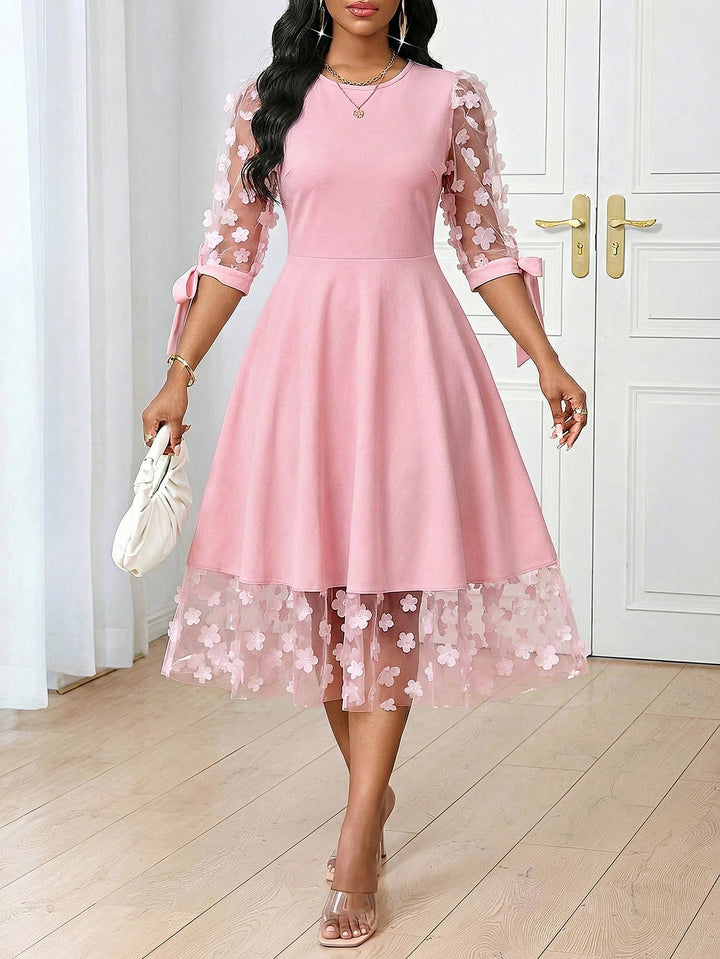 Rochie midi SHEIN, roz