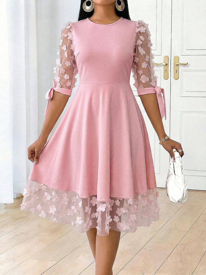 Rochie midi SHEIN, roz