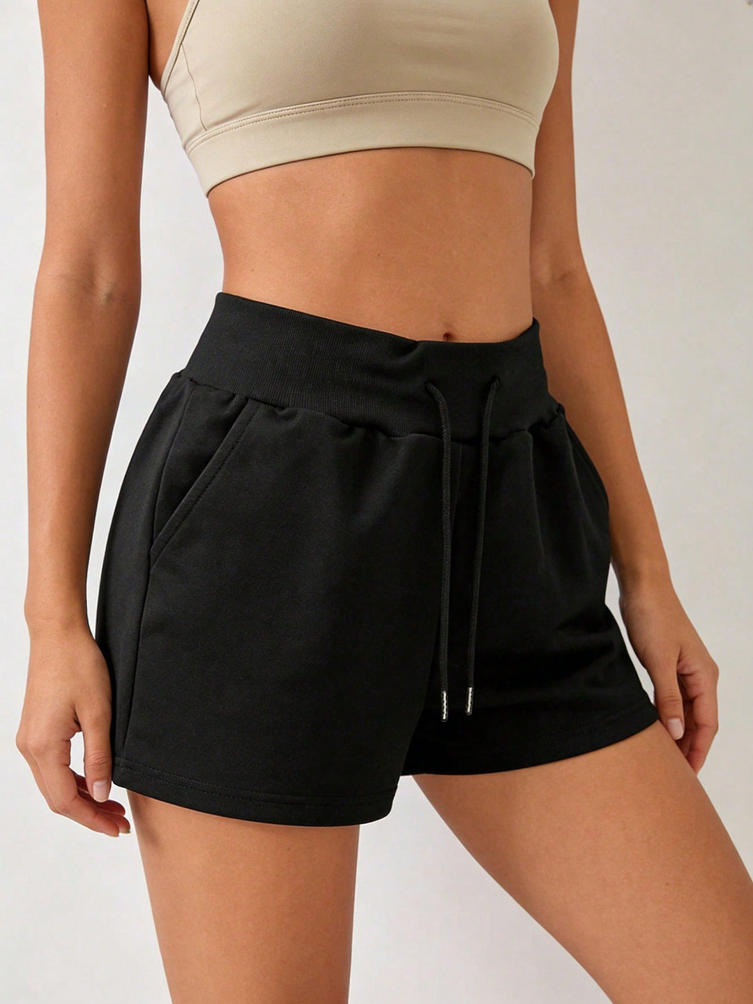 Pantaloni scurți SHEIN, negru