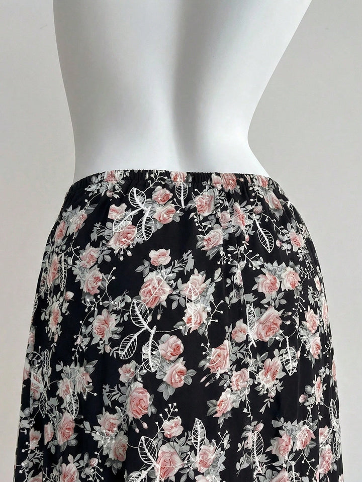 SHEIN Maxi szoknya, fekete