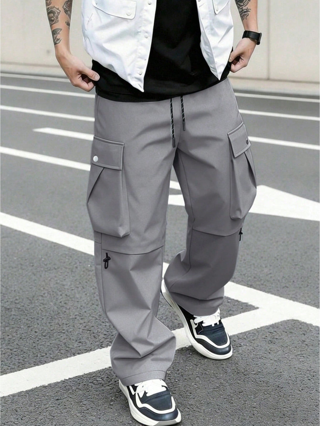 Pantaloni SHEIN, gri