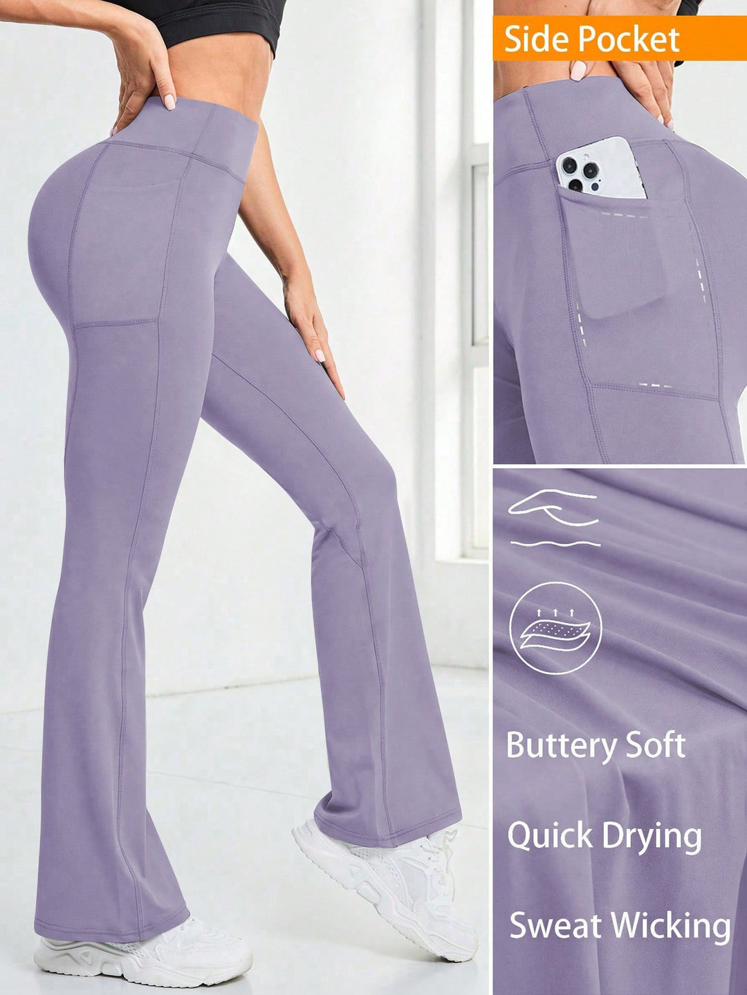 Pantaloni SHEIN, mov