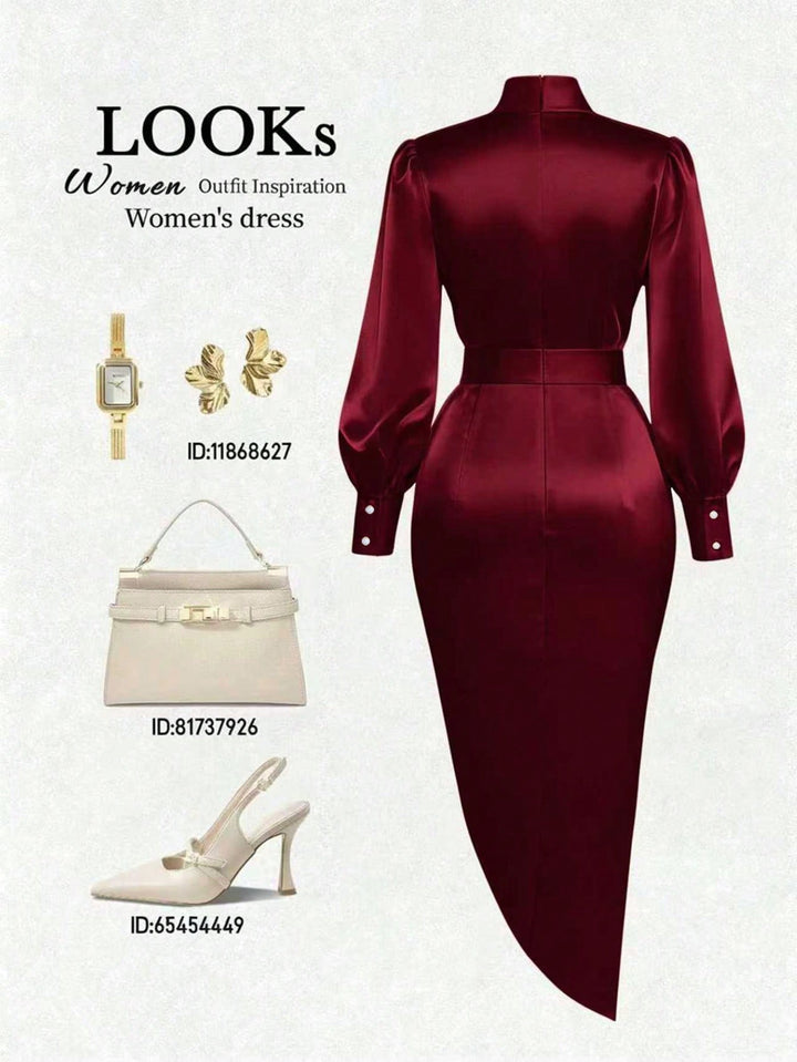 Rochie scurtă SHEIN, vișiniu