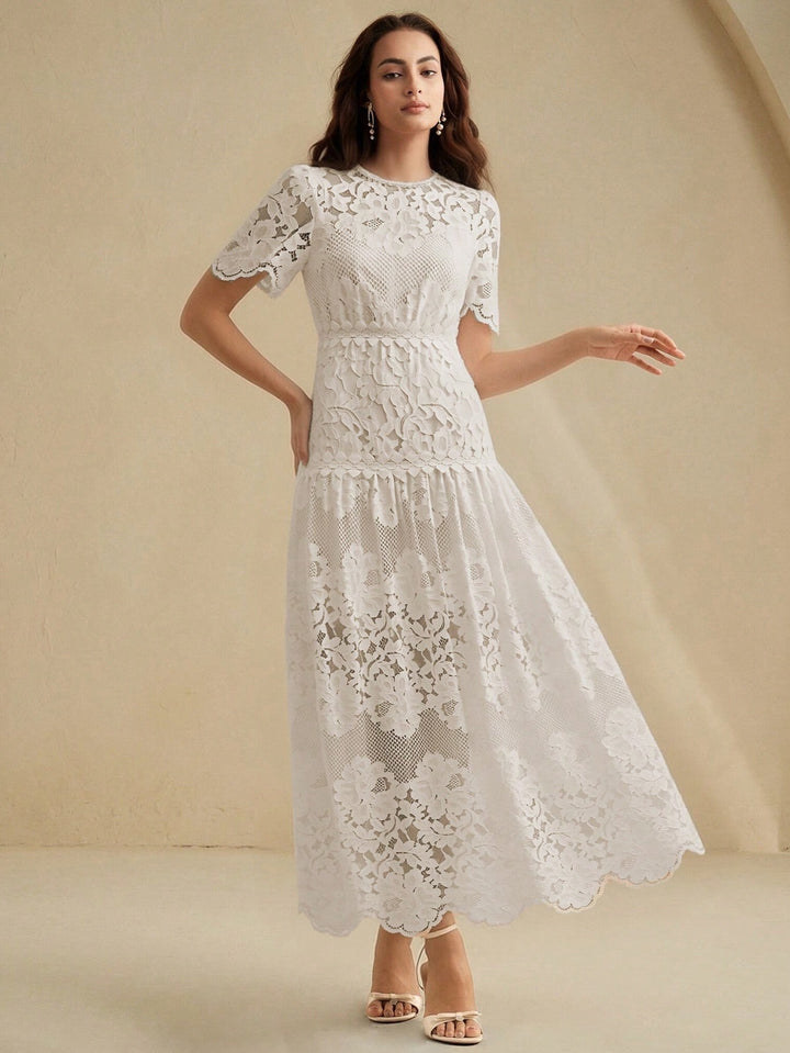 Rochie maxi SHEIN, bej