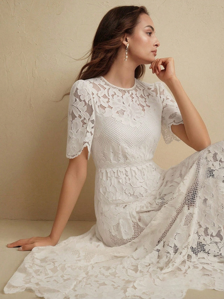 Rochie maxi SHEIN, bej