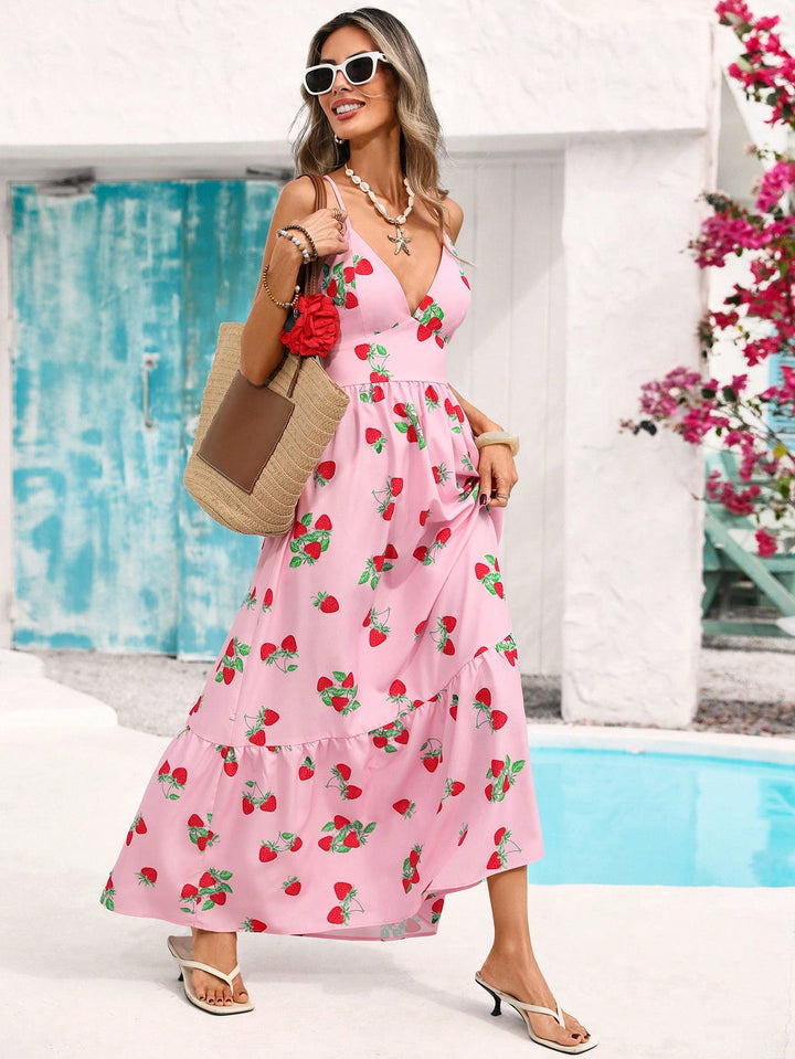 Rochie maxi SHEIN, roz
