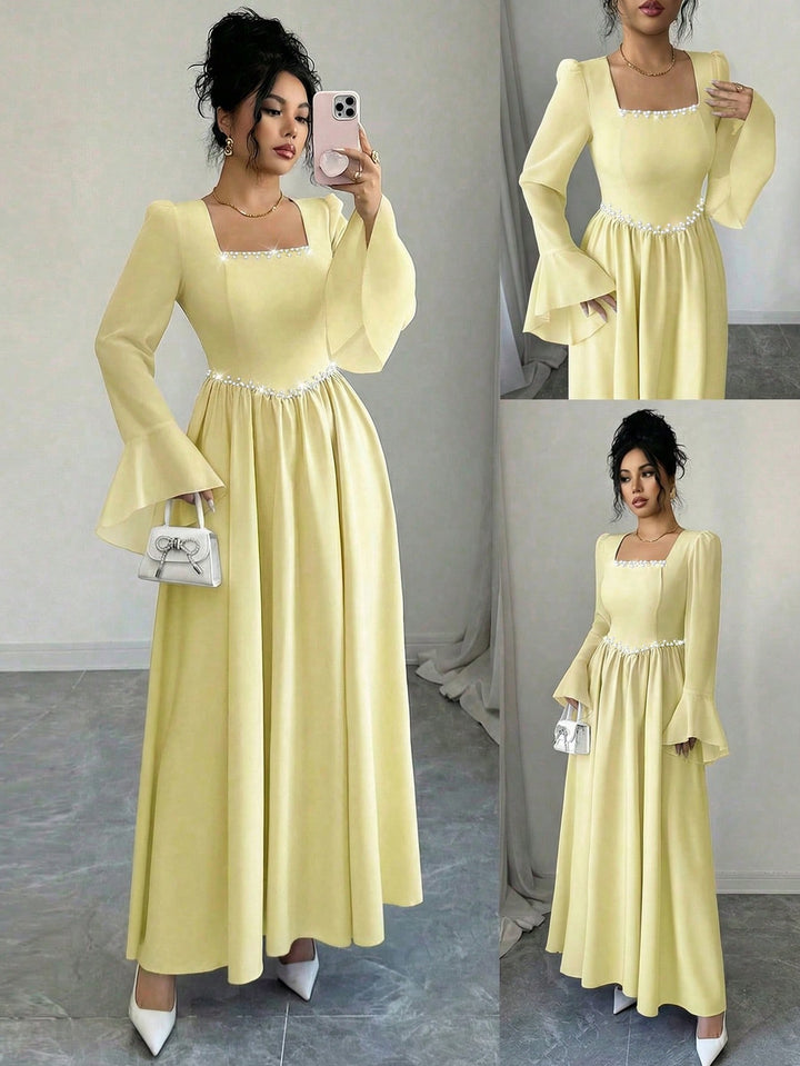 Rochie maxi SHEIN, galben