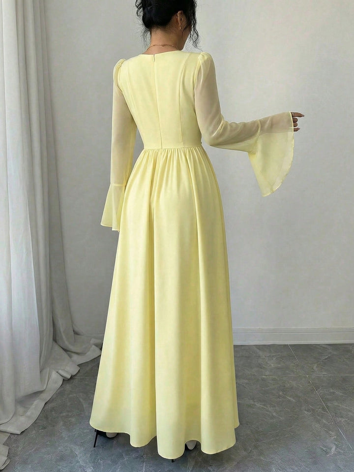 Rochie maxi SHEIN, galben