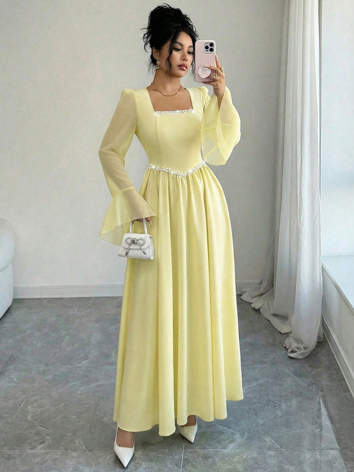 Rochie maxi SHEIN, galben