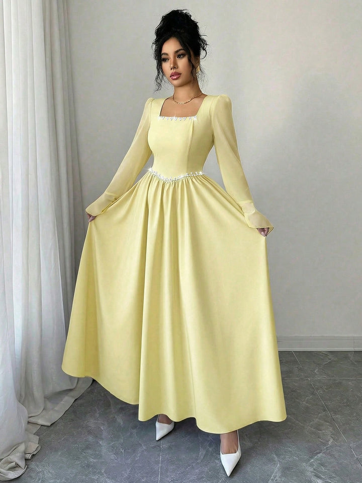 Rochie maxi SHEIN, galben