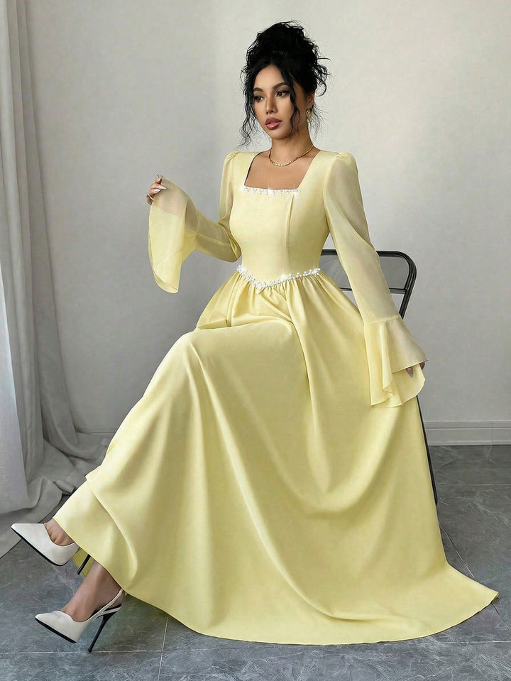 Rochie maxi SHEIN, galben