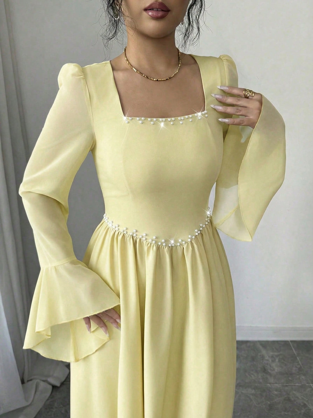 Rochie maxi SHEIN, galben