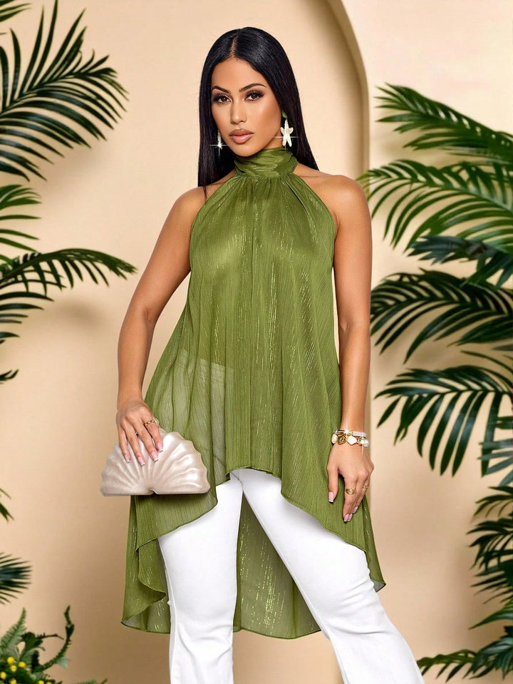 SHEIN blúz, khaki