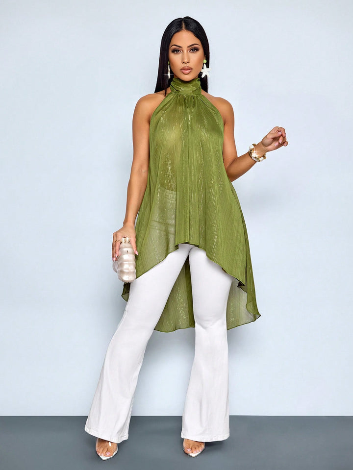 SHEIN blúz, khaki