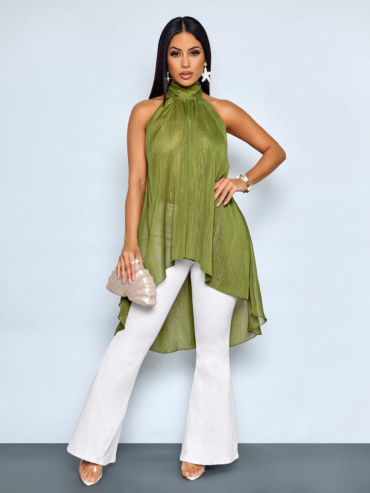 SHEIN blúz, khaki