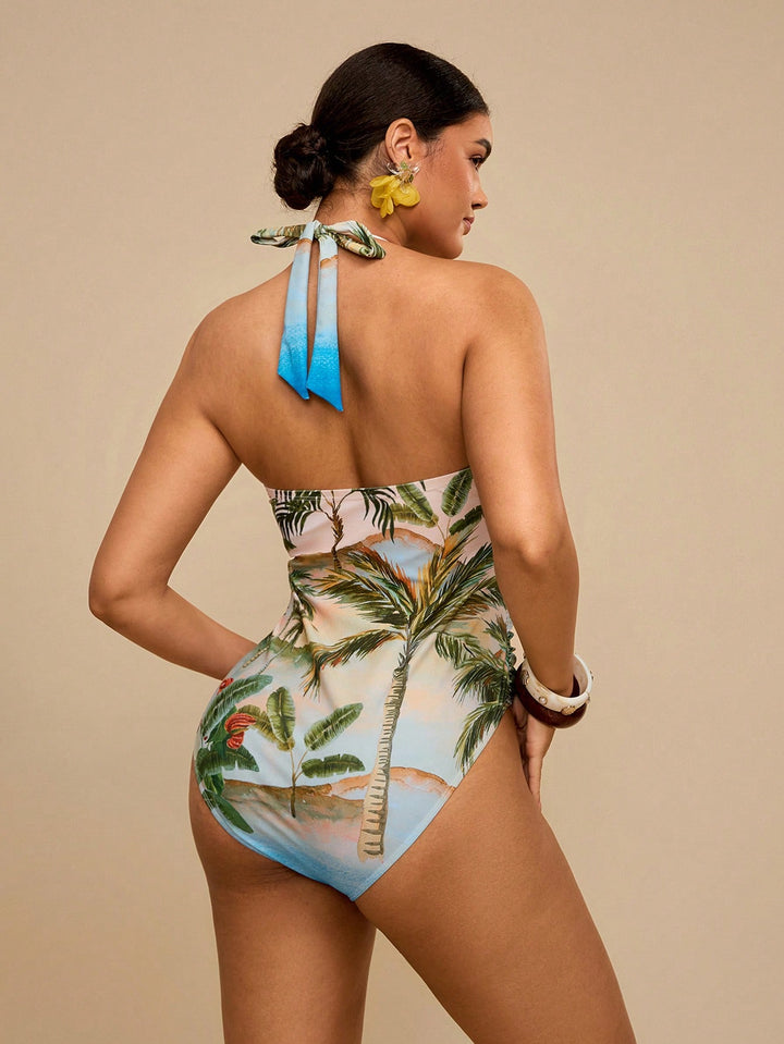 Costum de baie SHEIN, mix culori