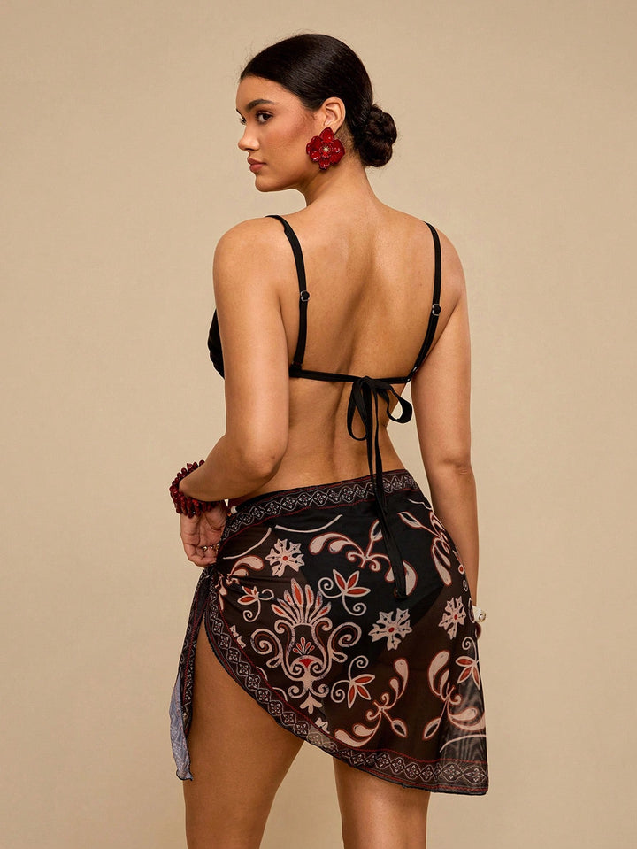 Set bikini de baie SHEIN, negru