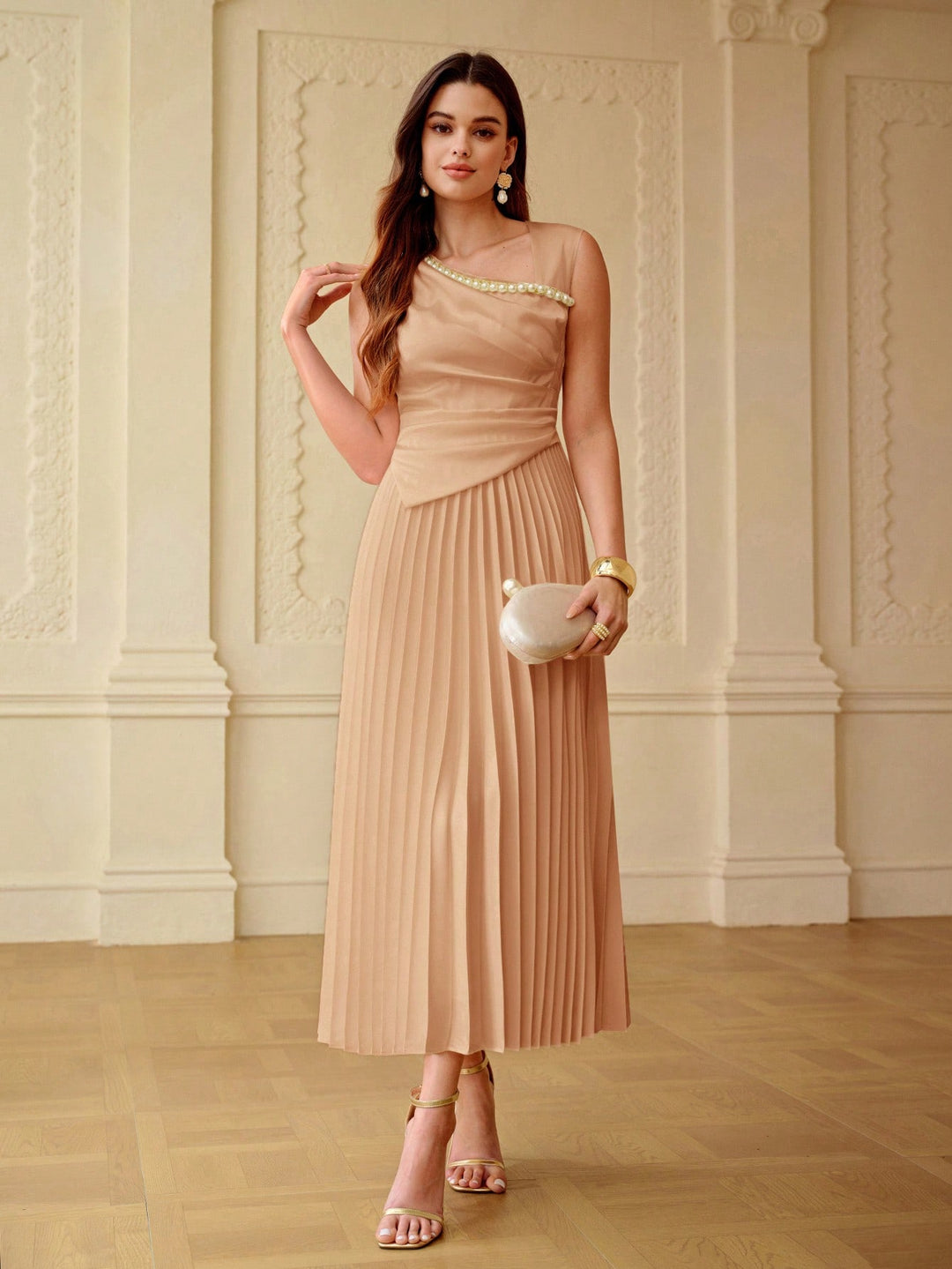 Rochie midi SHEIN, roz