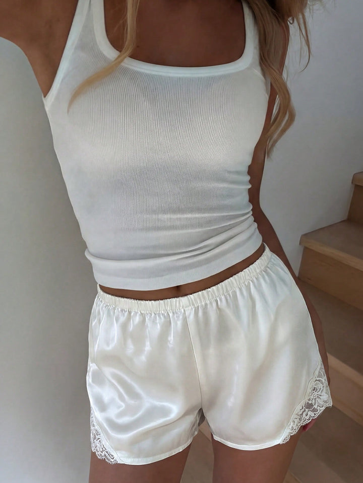 Pantaloni scurți SHEIN, vișiniu