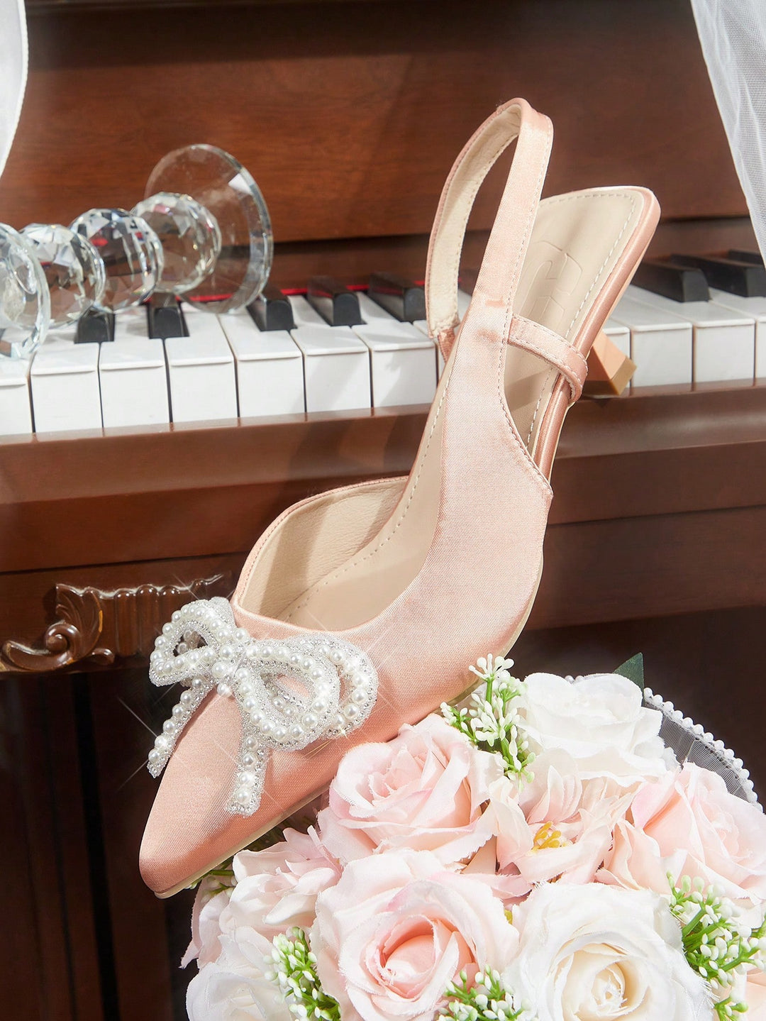Pantofi cu toc SHEIN, roz