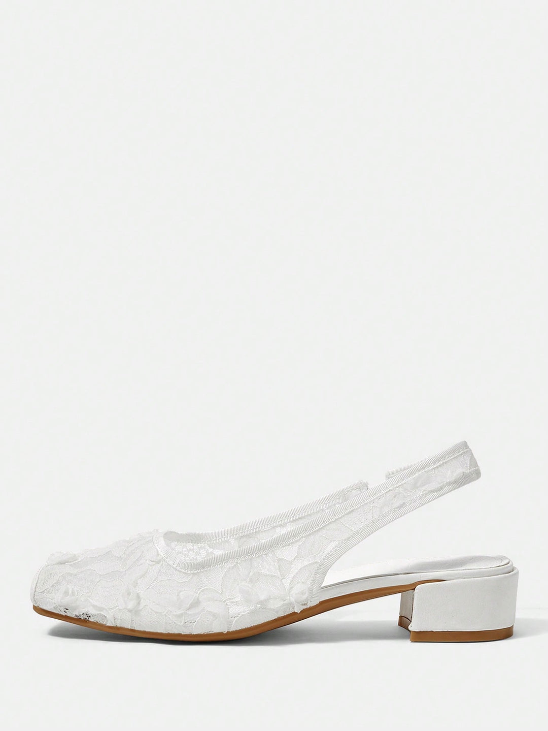 Pantofi cu toc SHEIN, alb