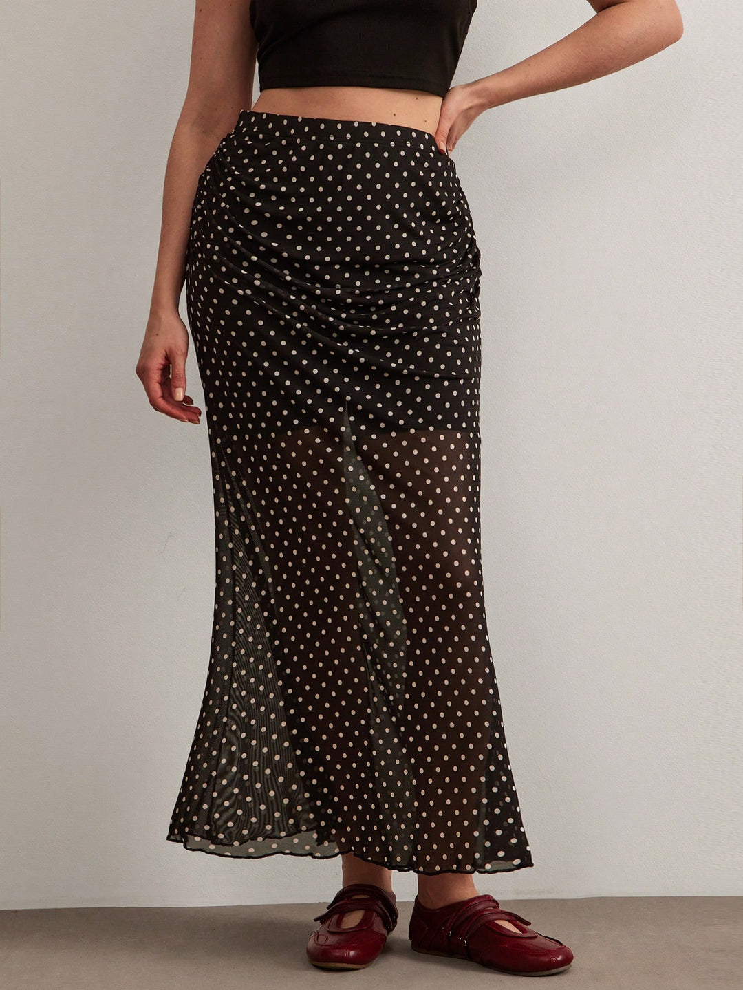 Fustă maxi SHEIN, negru