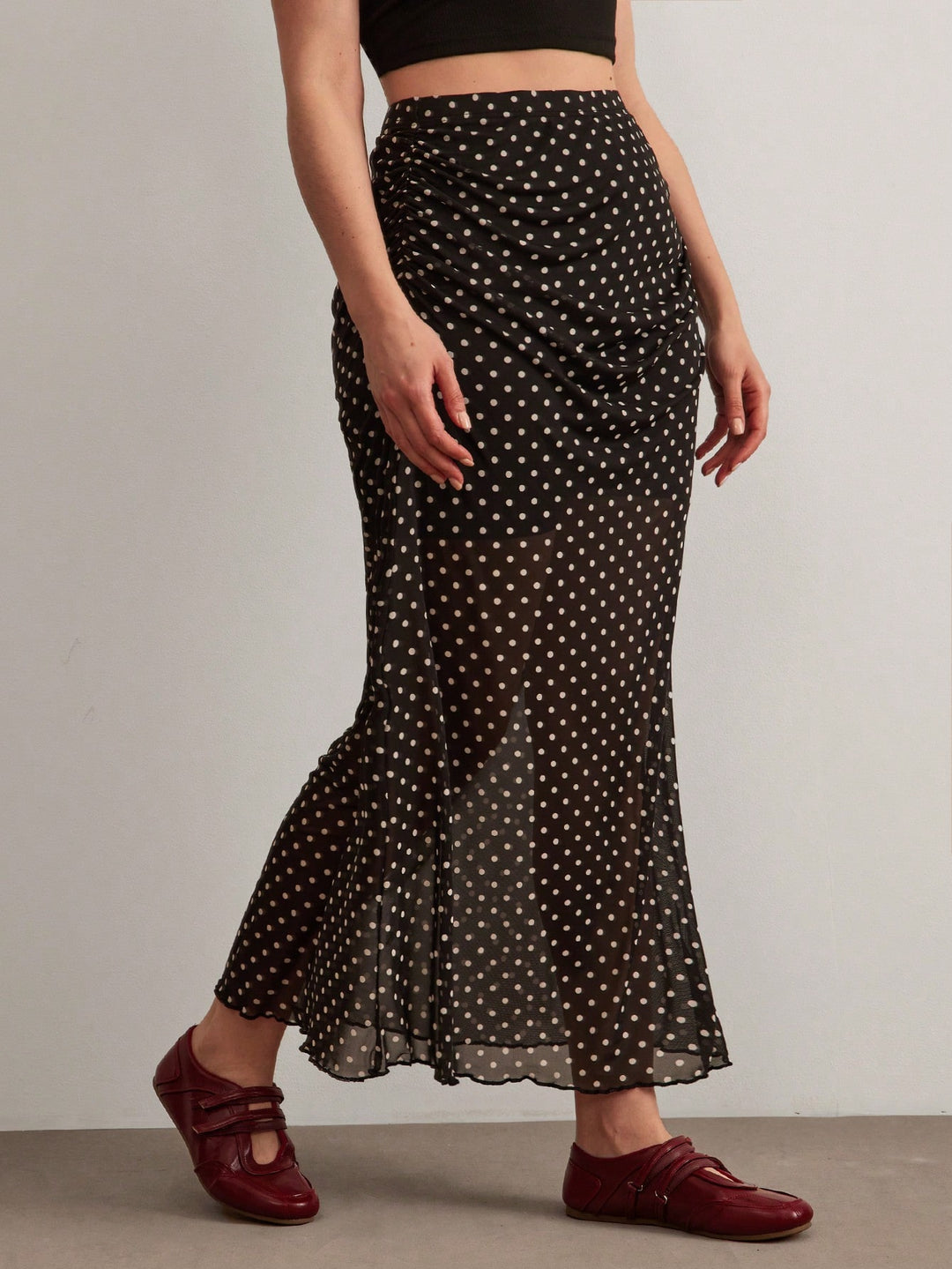 Fustă maxi SHEIN, negru