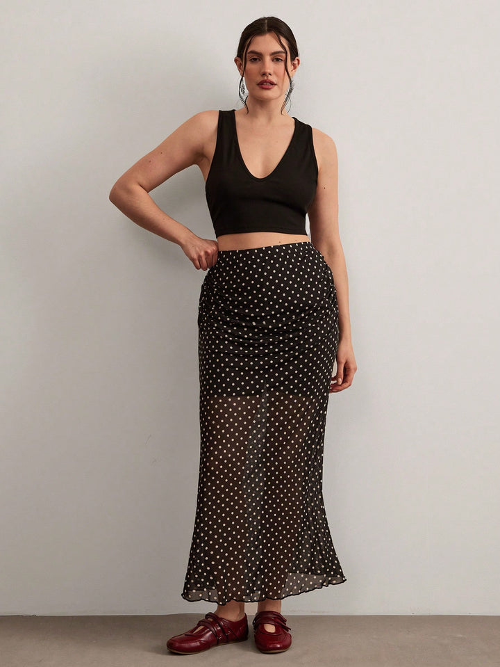 Fustă maxi SHEIN, negru