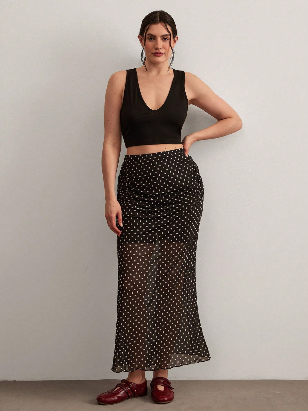 Fustă maxi SHEIN, negru