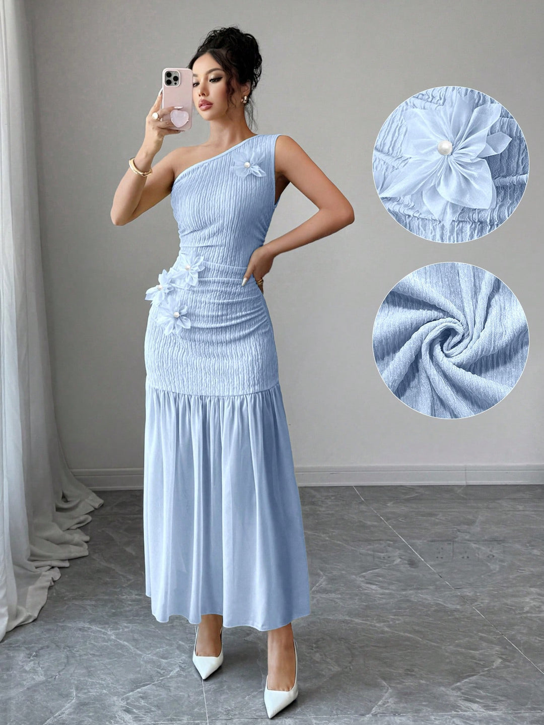 Rochie maxi SHEIN, albastru