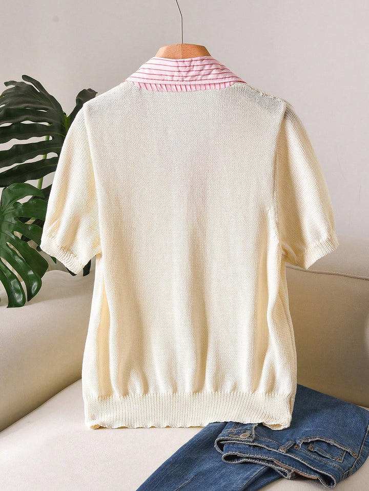 Pulover SHEIN, alb