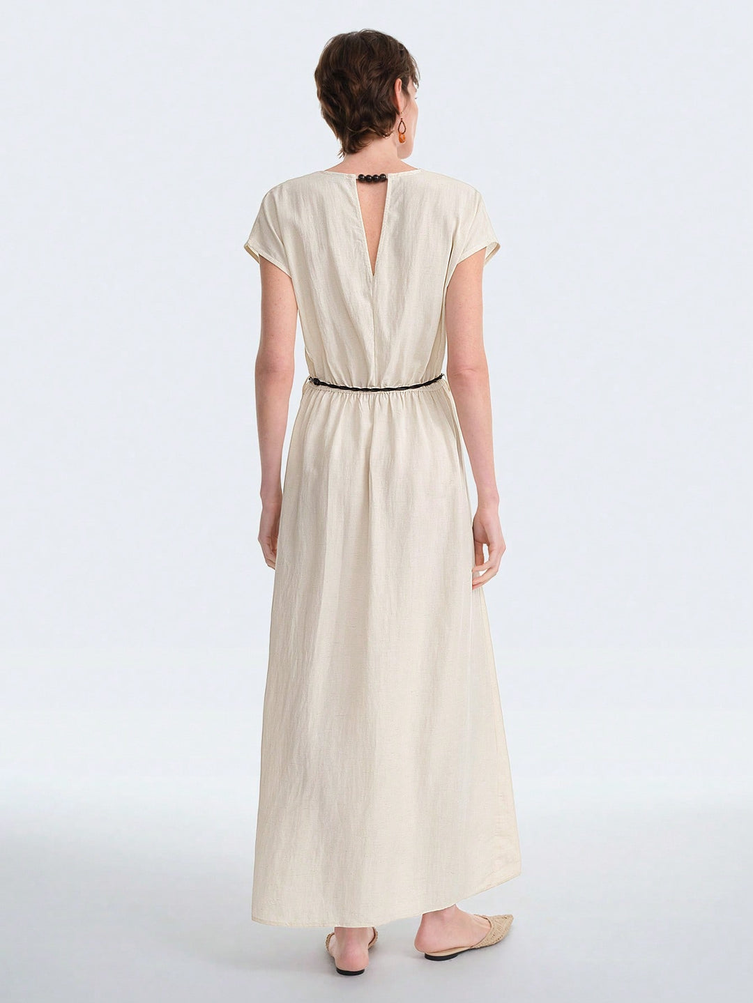 Rochie maxi SHEIN, bej