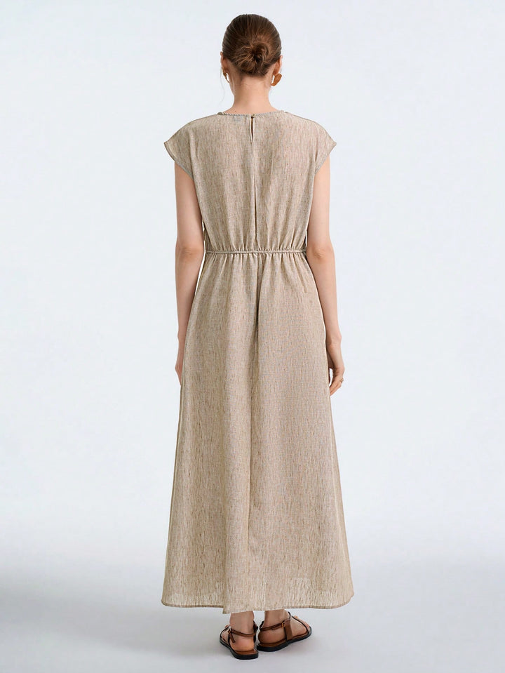 Rochie maxi SHEIN, kaki