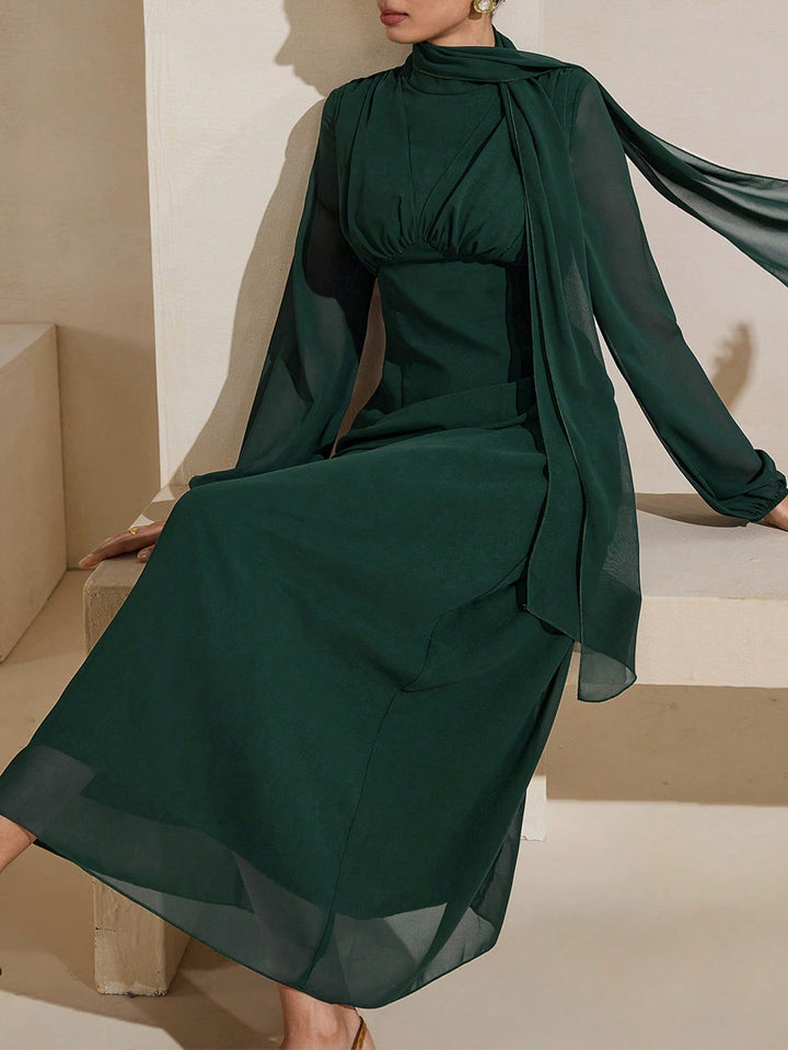 Rochie maxi SHEIN, verde