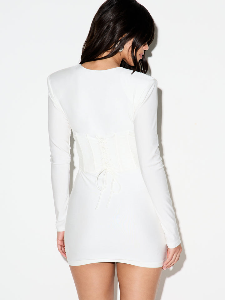 Rochie mini SHEIN, alb