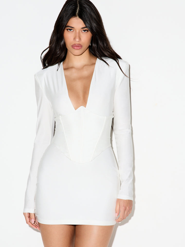 Rochie mini SHEIN, alb