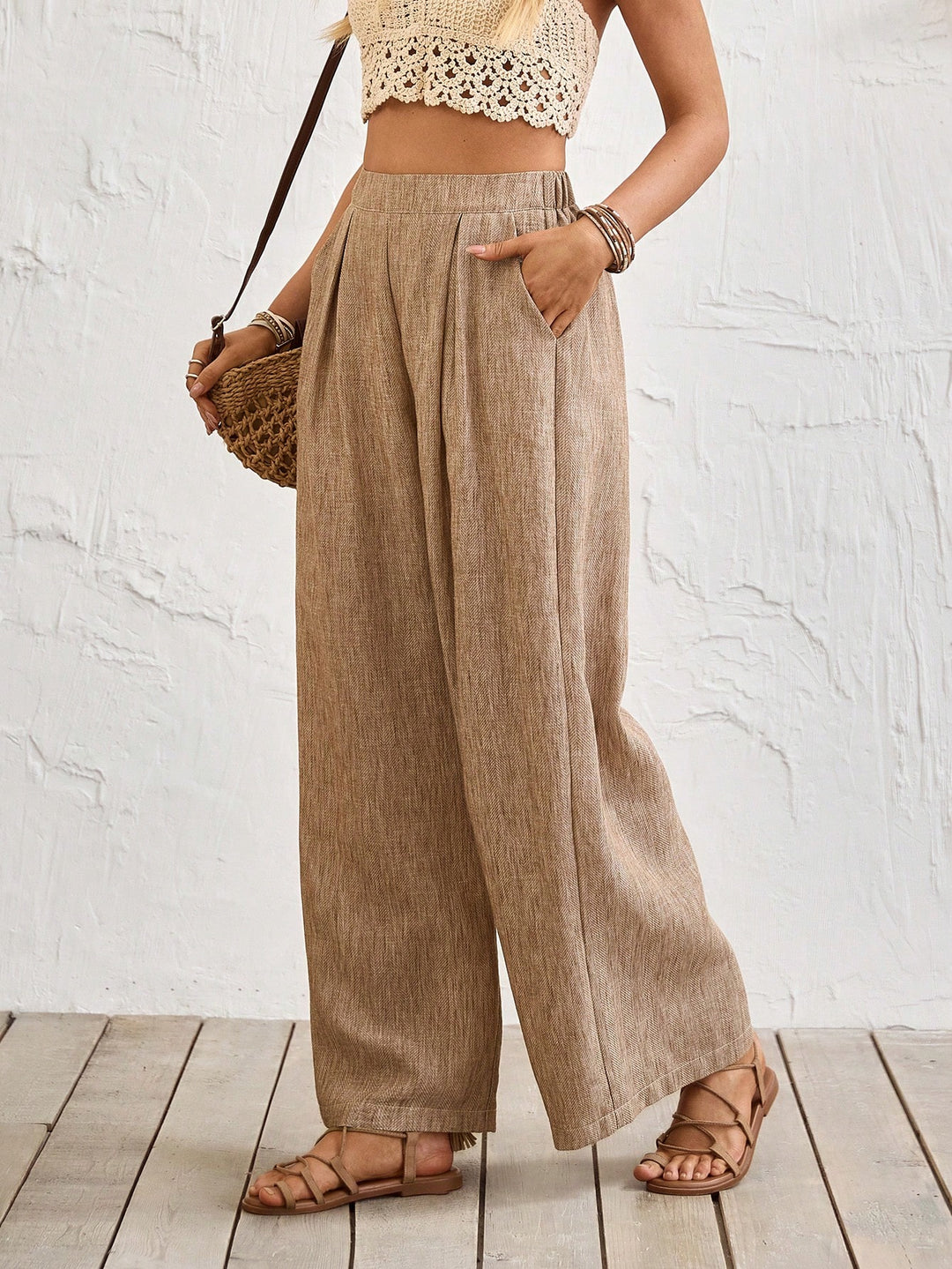 Pantaloni SHEIN, kaki
