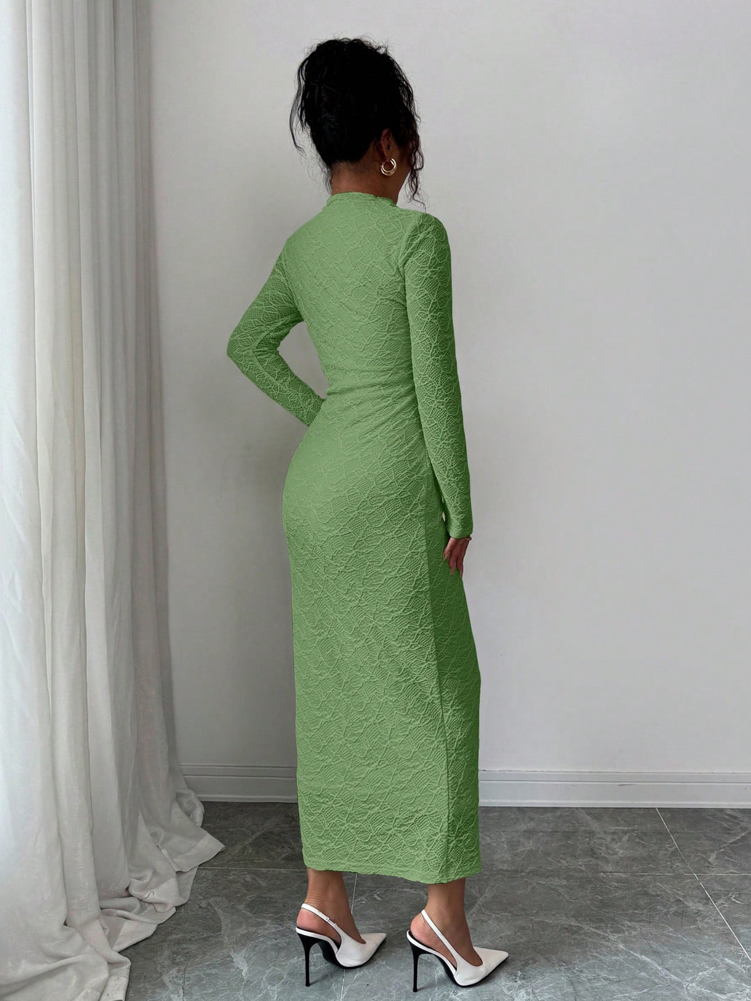 Rochie maxi SHEIN, verde